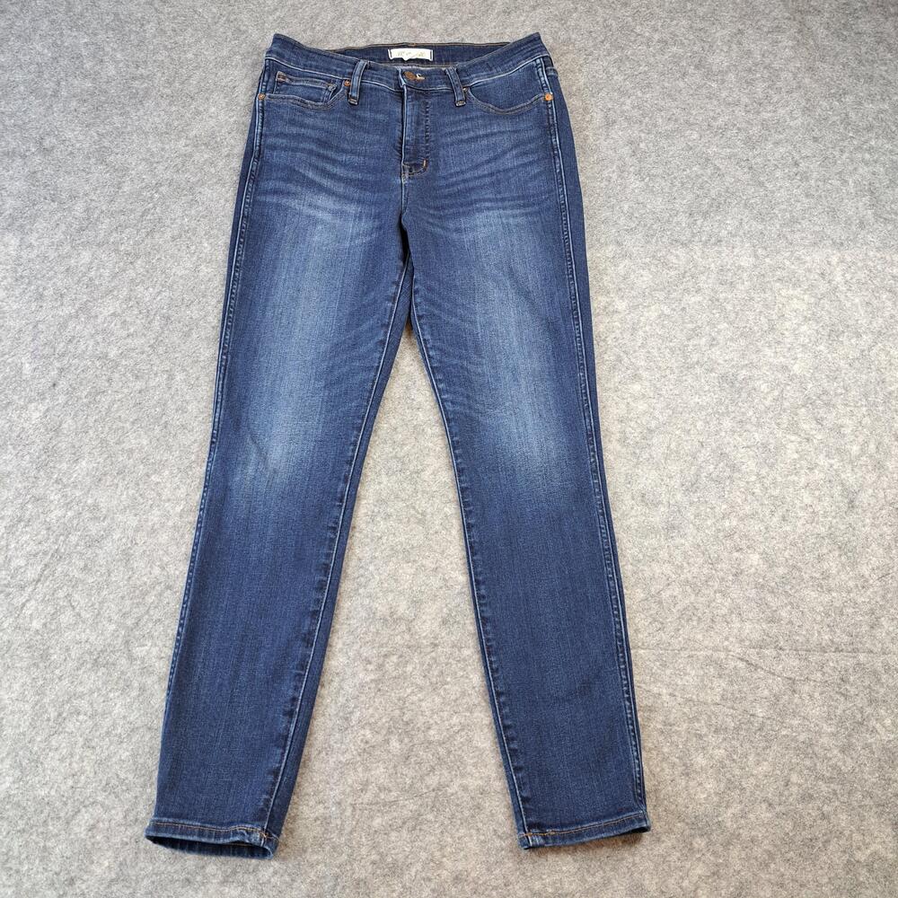 Madewell Jeans Womens 29 Blue 11" High-Rise Skinny Stretch Denim Medium Wash